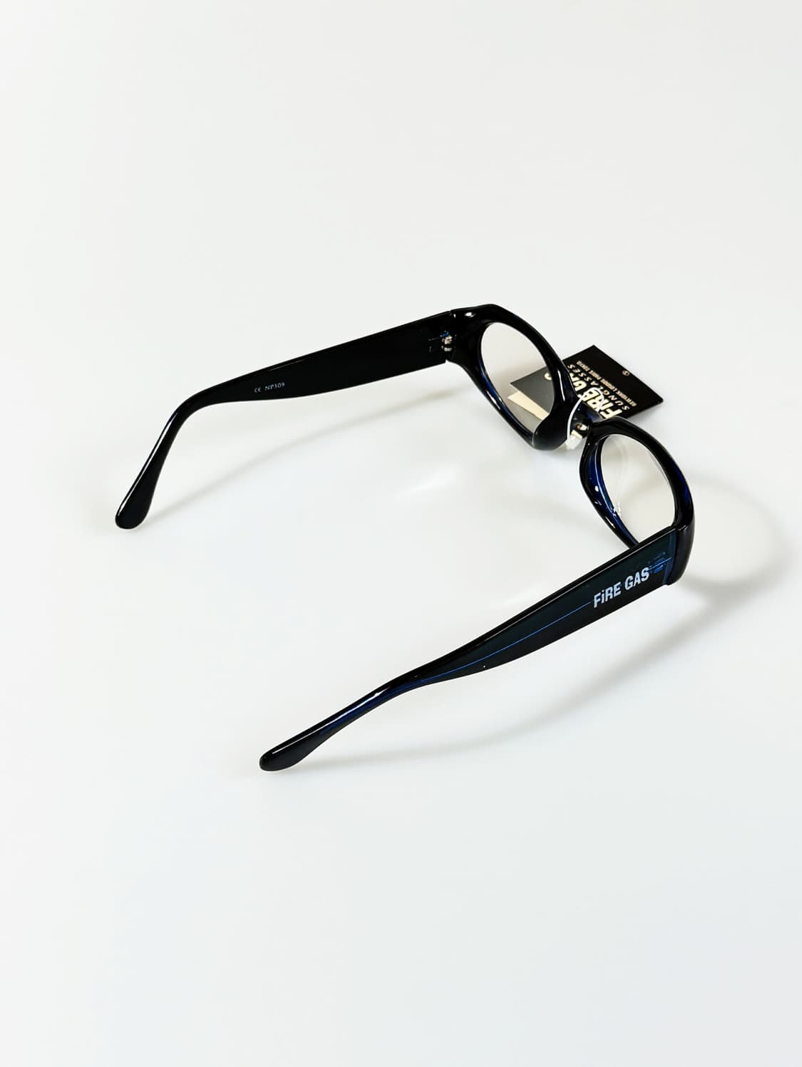 90s FIRE GAS 볼드 오벌 투명틴트 빈티지 선글라스 상품이미지4