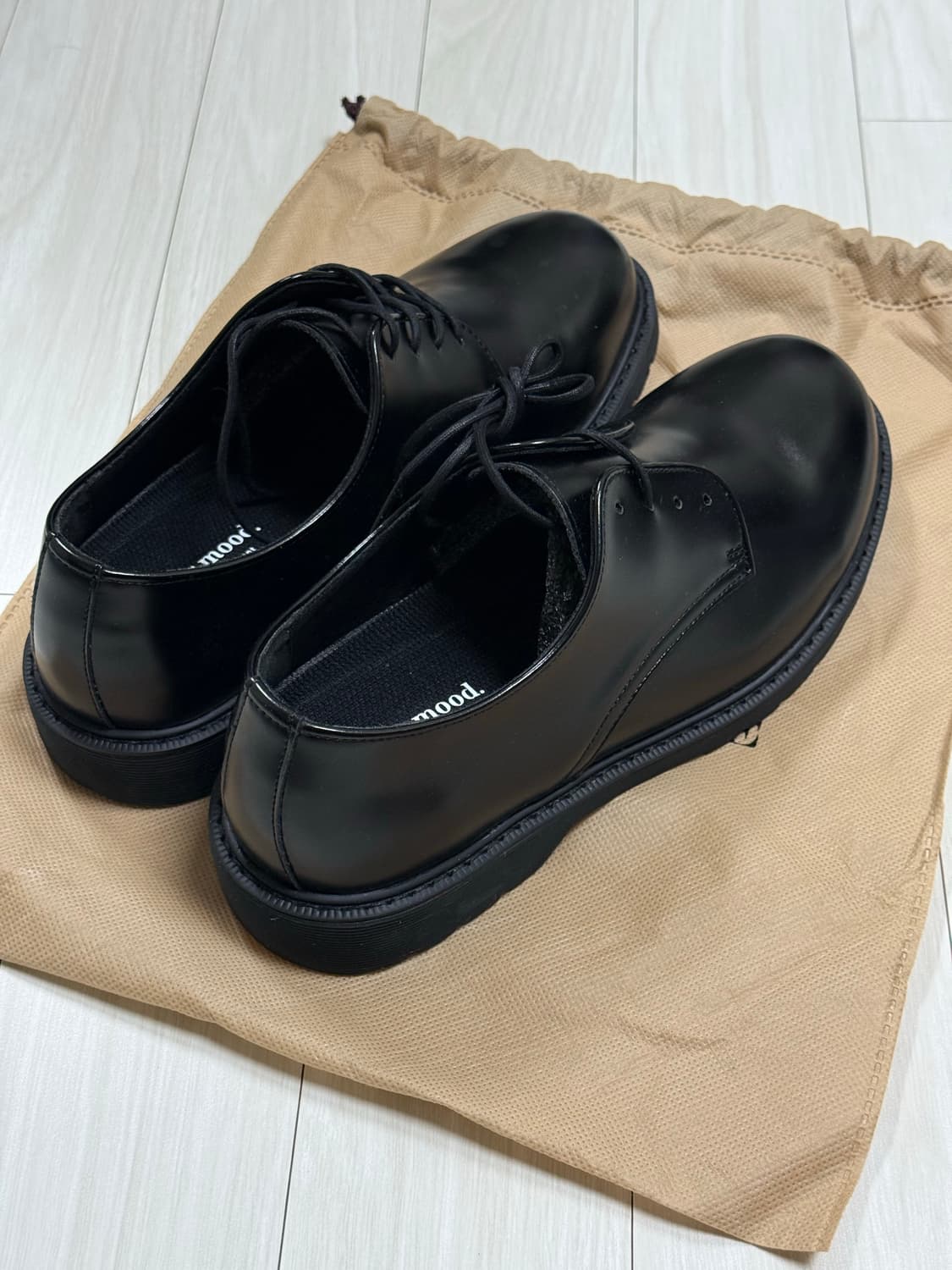 새상품) 아날로그무드 블랙 더비 270 상품이미지3