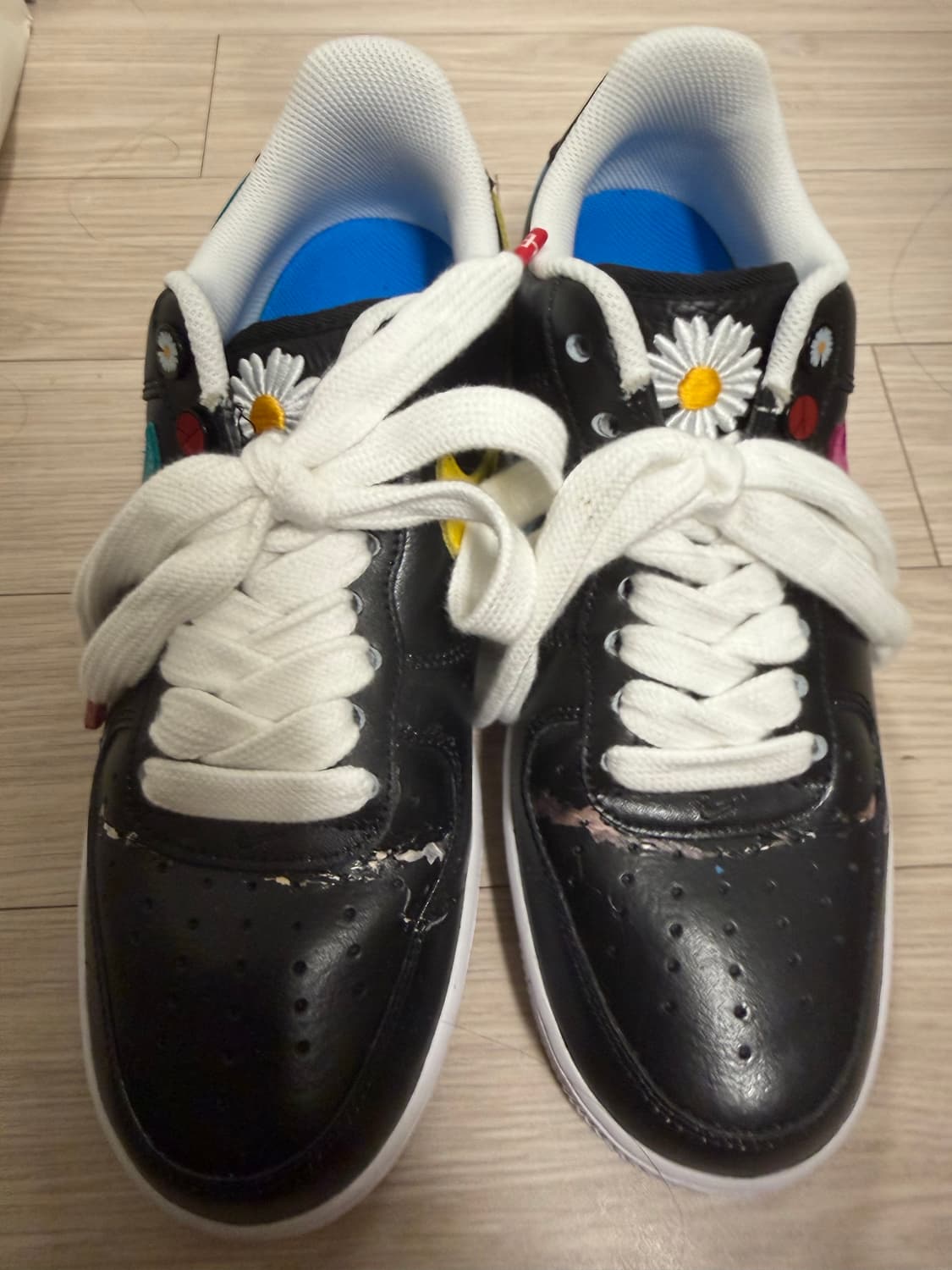 나이키 x 피스마이너스원 에어포스 1 로우 파라노이즈 3.0 블랙 앤 멀 상품이미지1