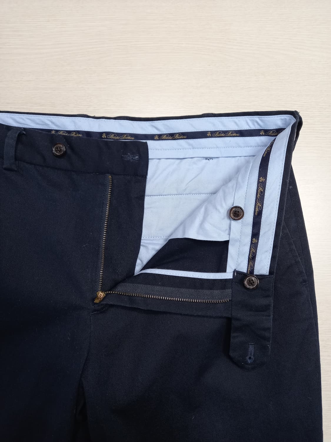 34 BrooksBrothers 스판 슬림일자 치노 네이비 34-603 상품이미지6