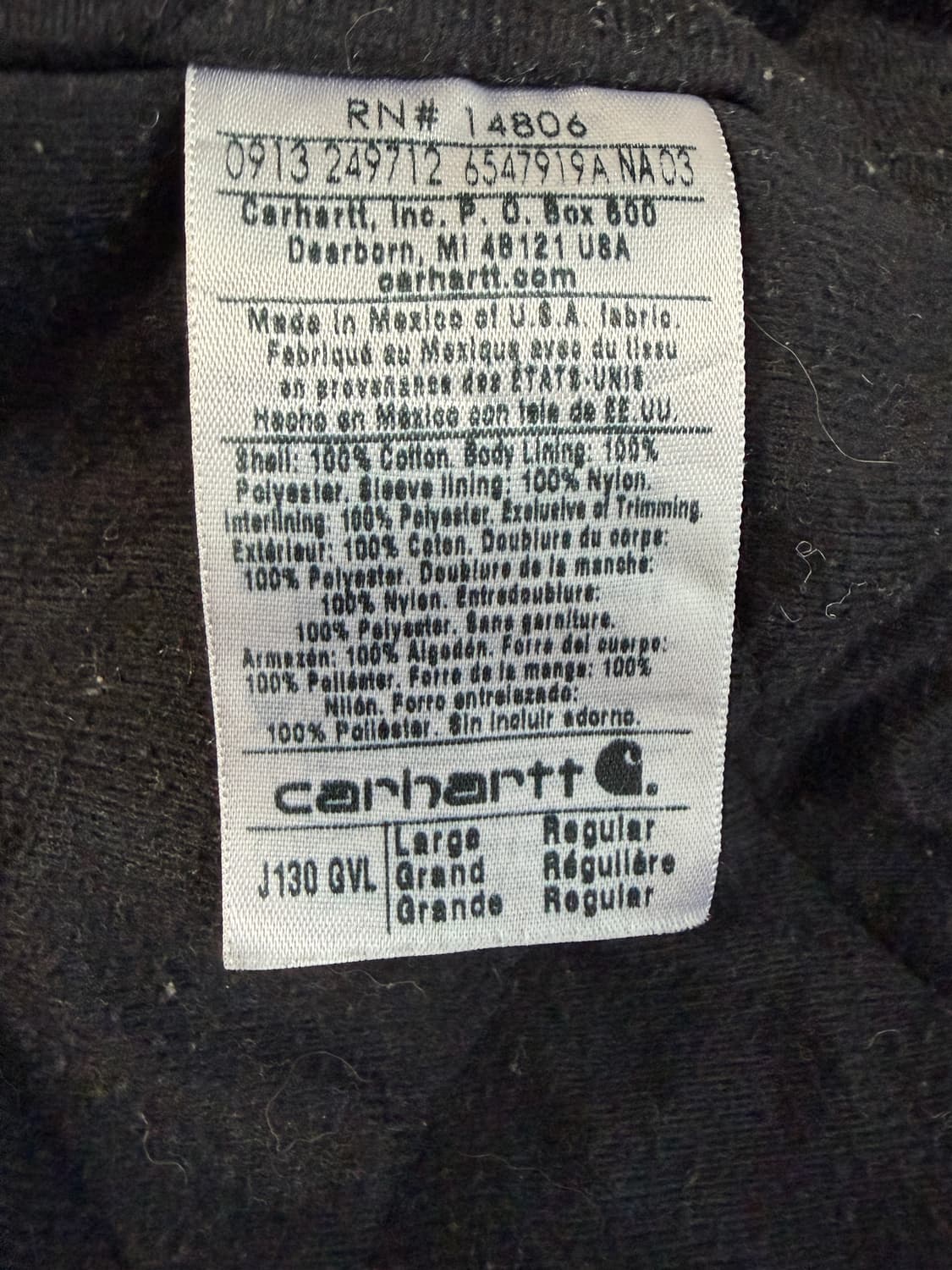 (L) 칼하트 J130 GVL 상품이미지9