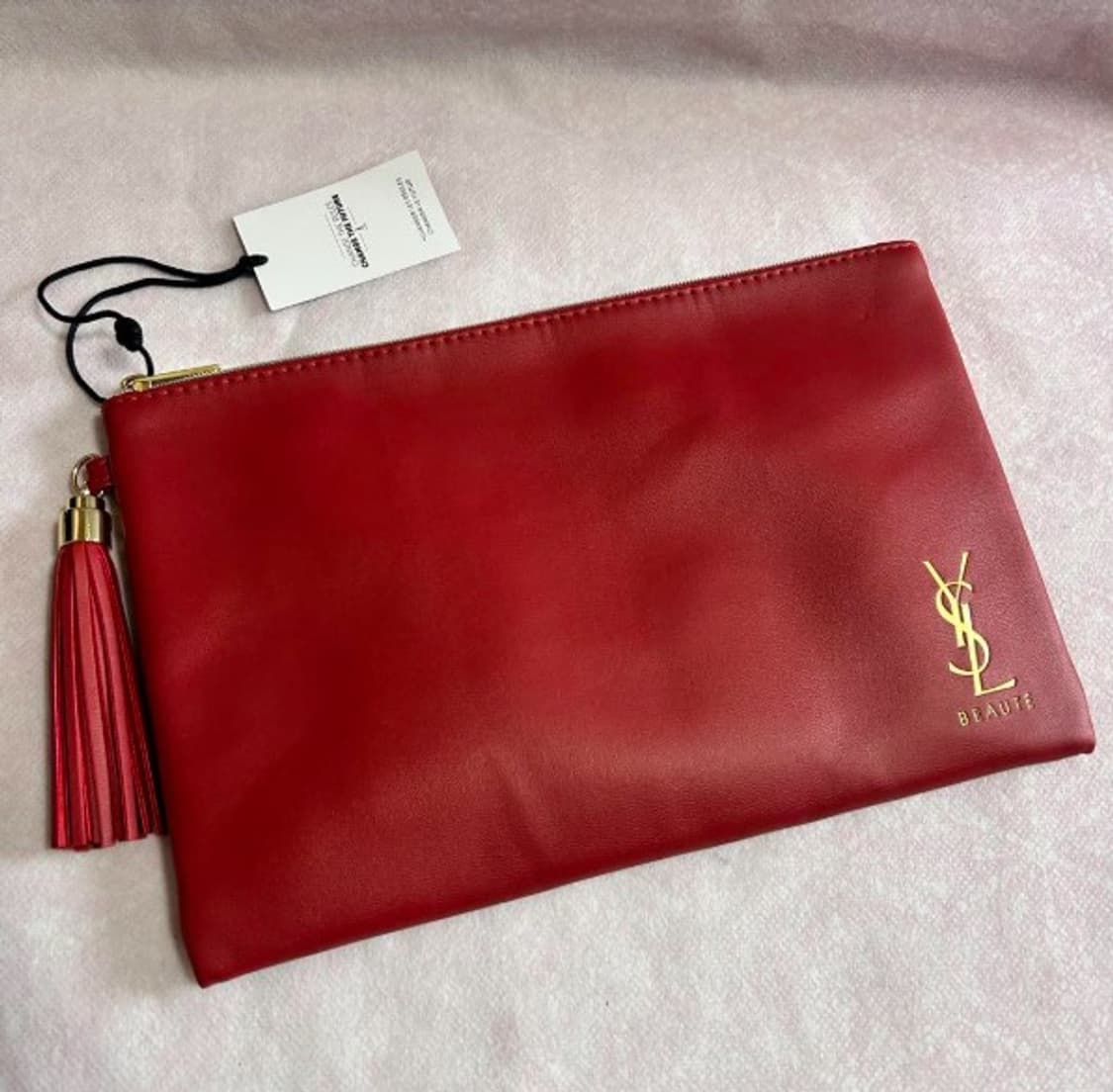 입생로랑 YSL 레드 테슬 파우치 (새제품)
 상품이미지2