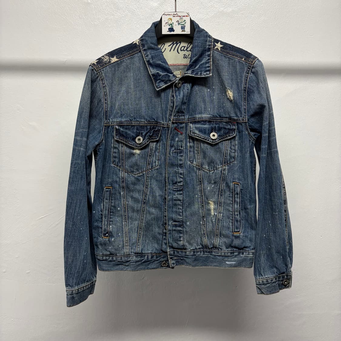 후아유 성조기 데님 자켓 상품이미지2