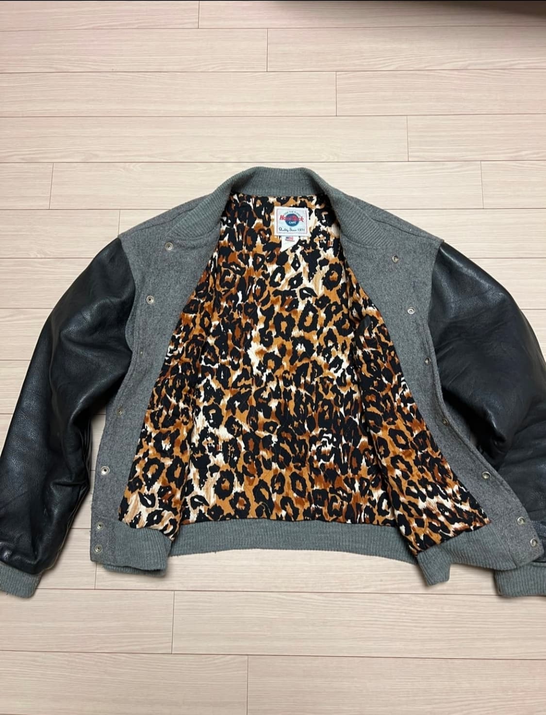 하드락카페 빈티지 바시티자켓 xl 상품이미지3