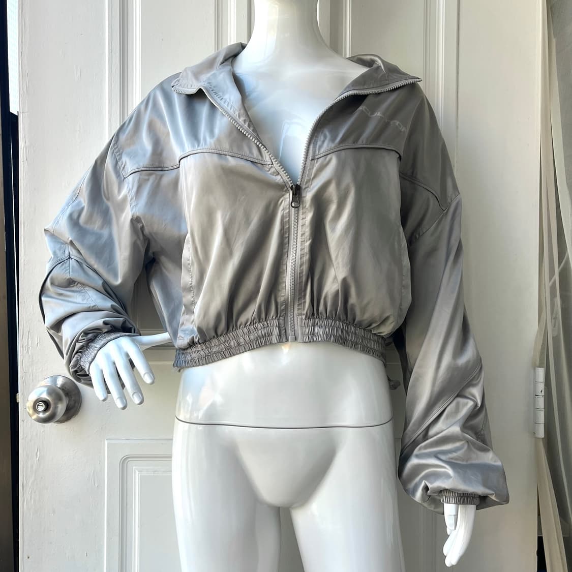 Sculptor Jersey 스컬프터 크롭 져지 집업 그레이  상품이미지1