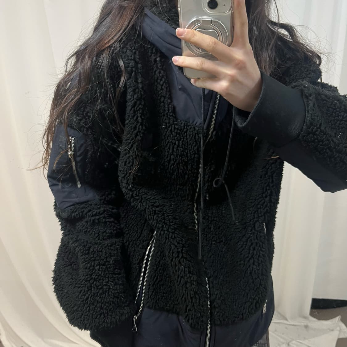 Under Armour Black 2way Fleece 상품이미지3