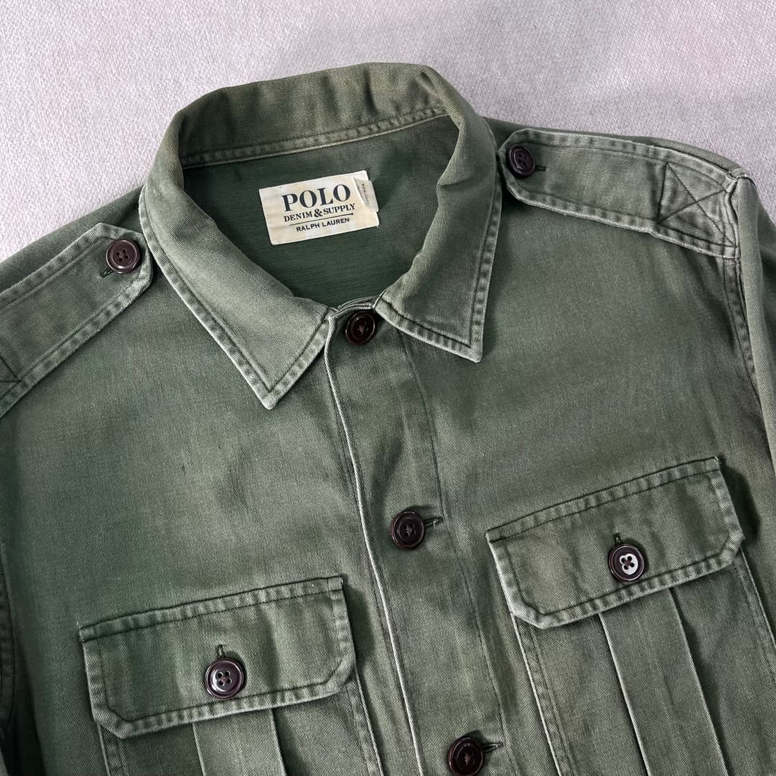 100 폴로 데님앤서플라이 22ss 오버셔츠  상품이미지2