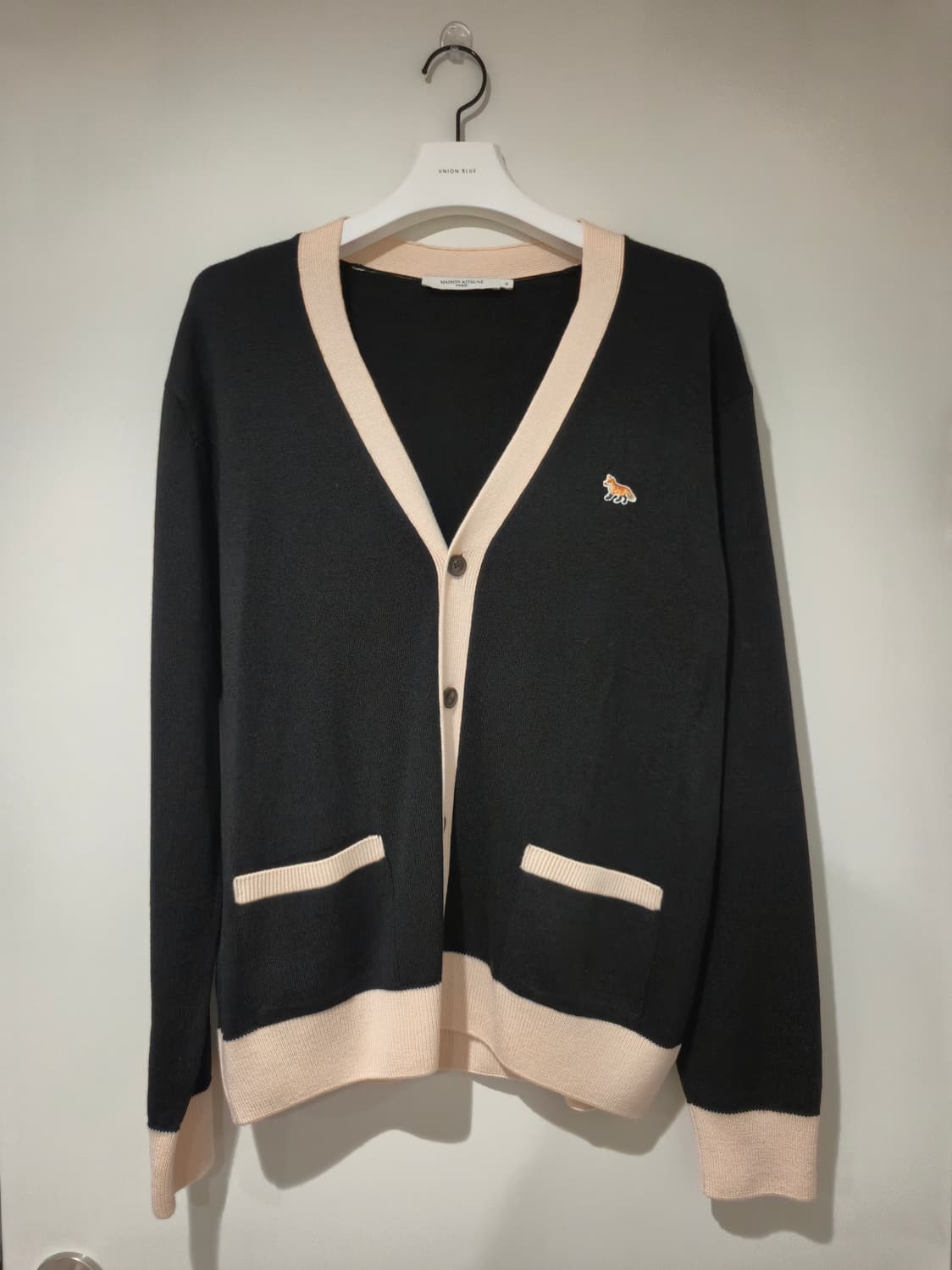 [메종키츠네] 베이비 폭스 패치 울가디건 XL 상품이미지1