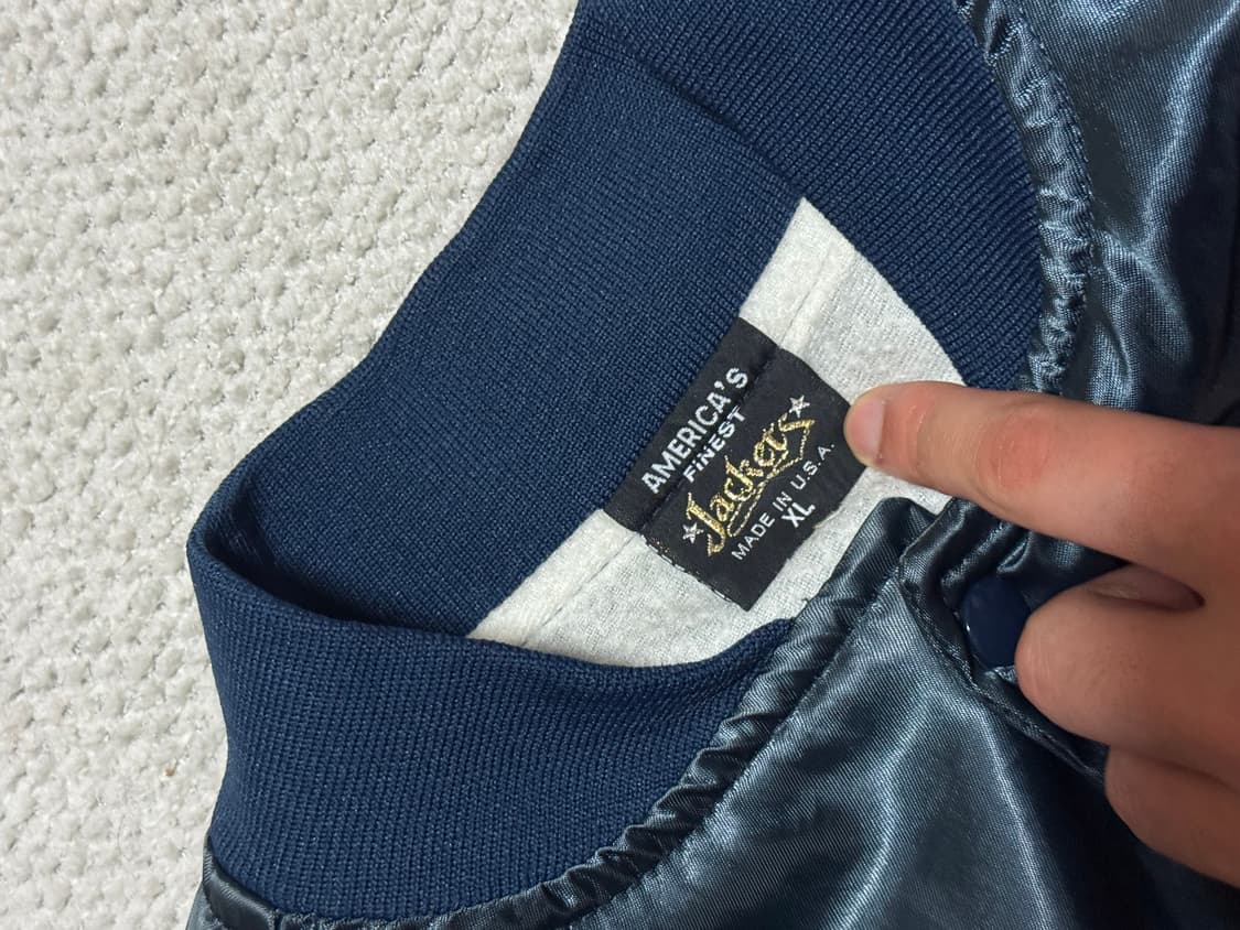 90s USA 탑건 사틴 스타디움 자켓 XL 상품이미지4