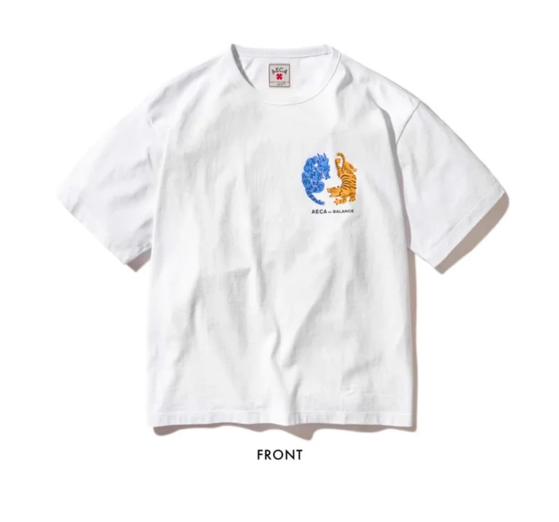 NECK AND NECK HALF SLEEVE TEE-WHITE 상품이미지1
