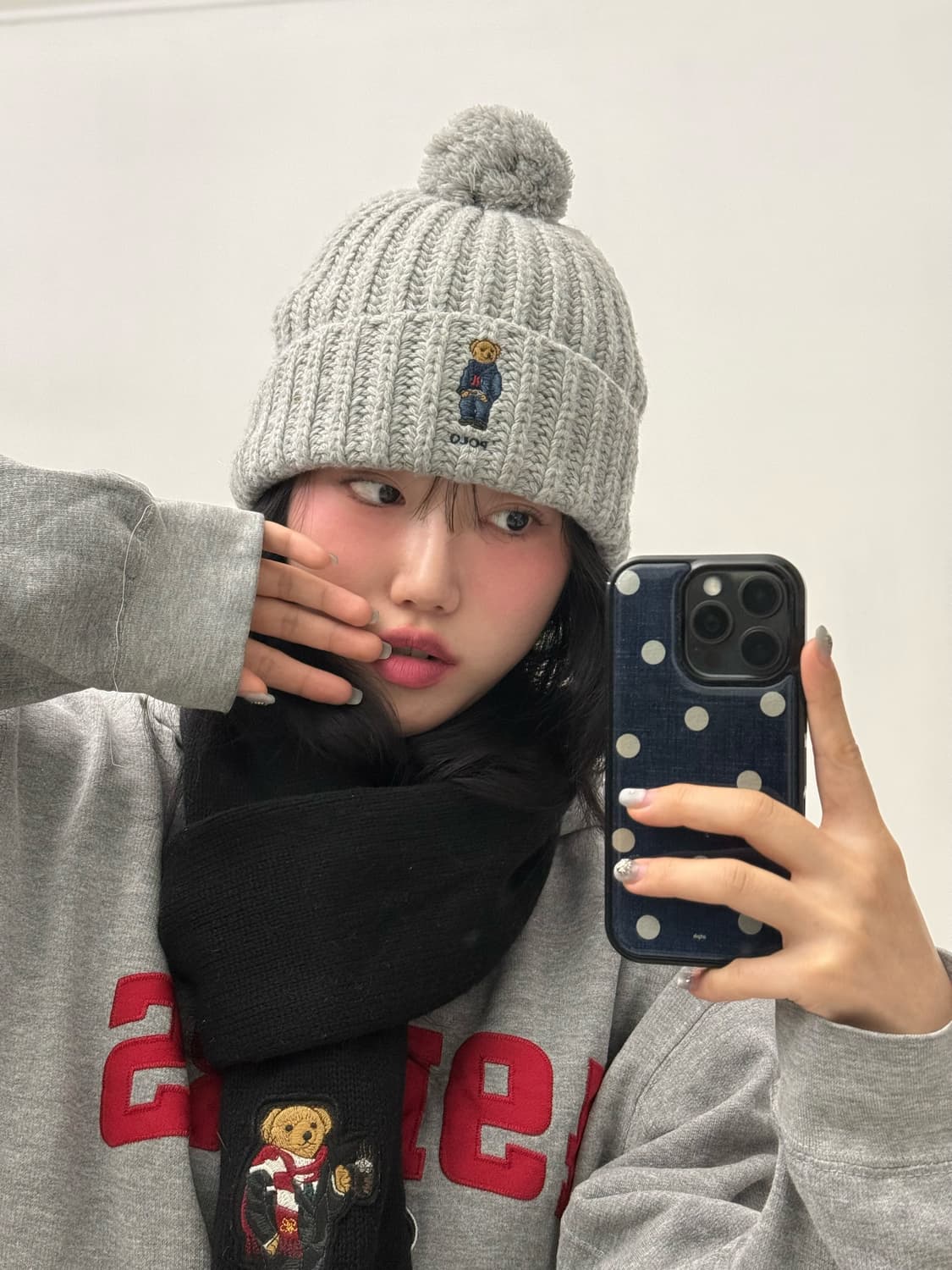 폴로 베어 폼폼 비니 상품이미지1