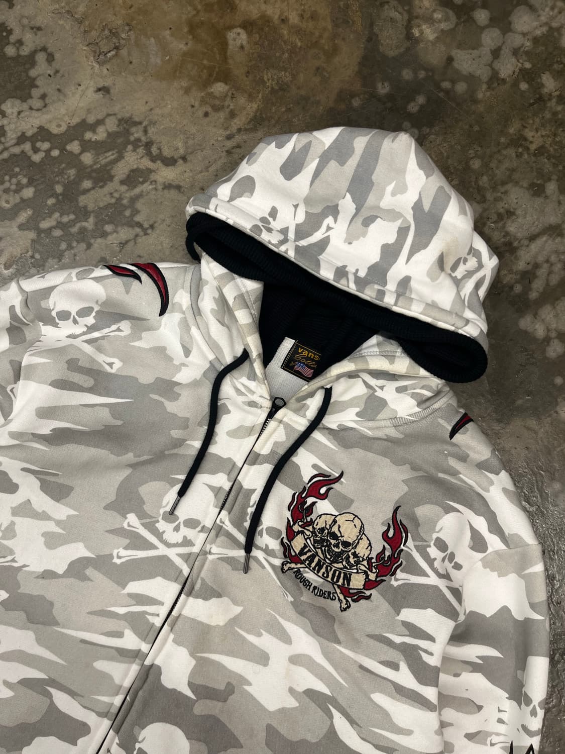 밴슨 카모스컬 후드집업 2XL 상품이미지3