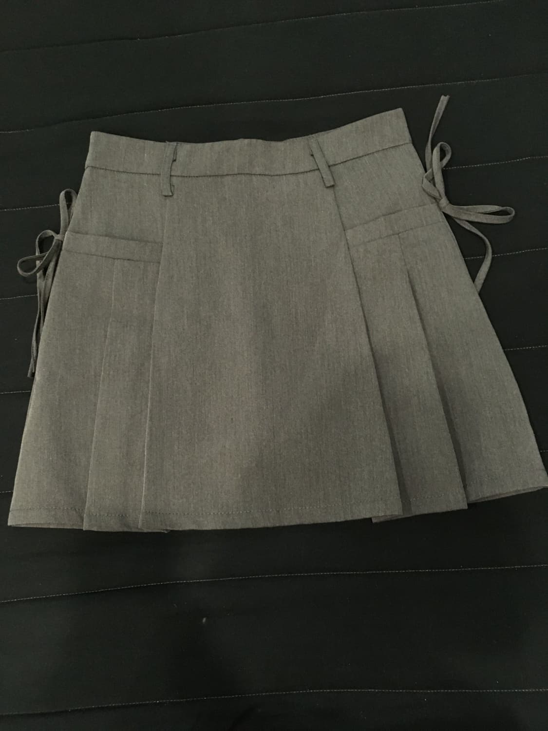 트위디아 Ribbon Pleats Skirt-그레이 상품이미지3