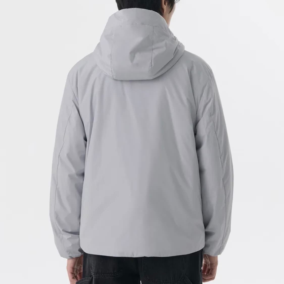후디드 올라운드 패딩 재킷  [라이트 그레이] 상품이미지2