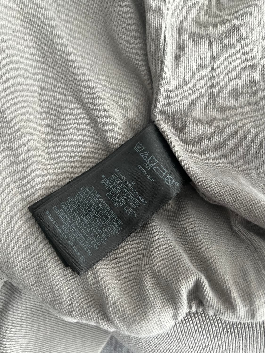 이지 x 갭 yzy 후드 집업 그레이 M 상품이미지6