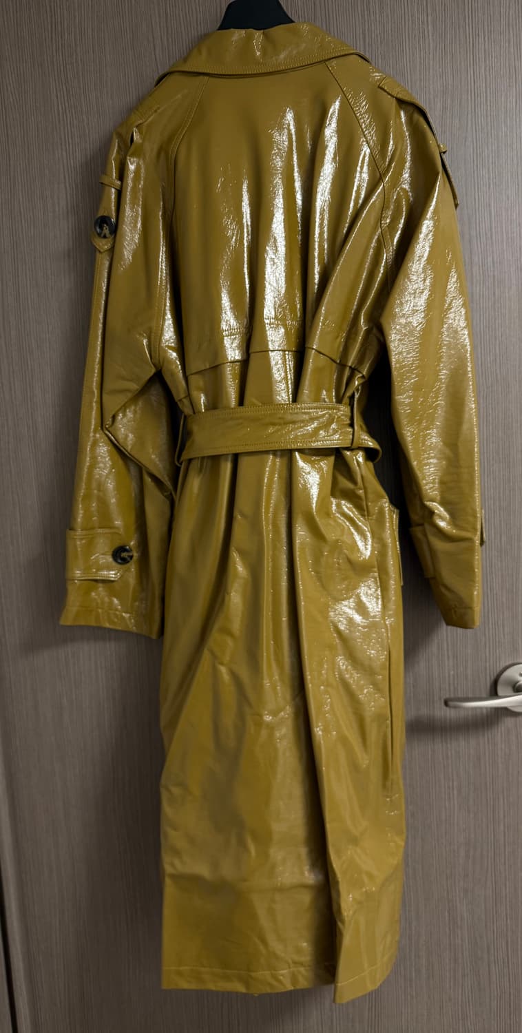 ASOS /영국브랜드/패턴트 에나멜 트렌치코트 상품이미지4