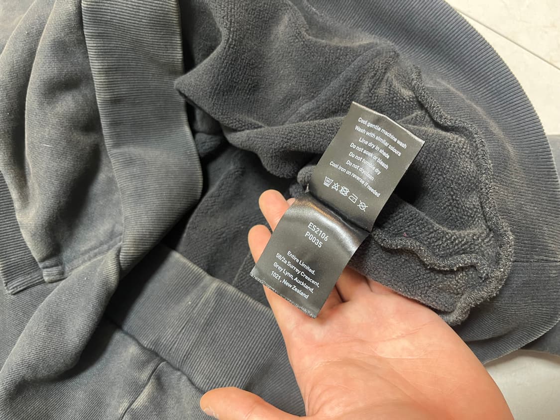 엔타이어 스튜디오 풀 집 가먼트다잉 후드 xxl 상품이미지4