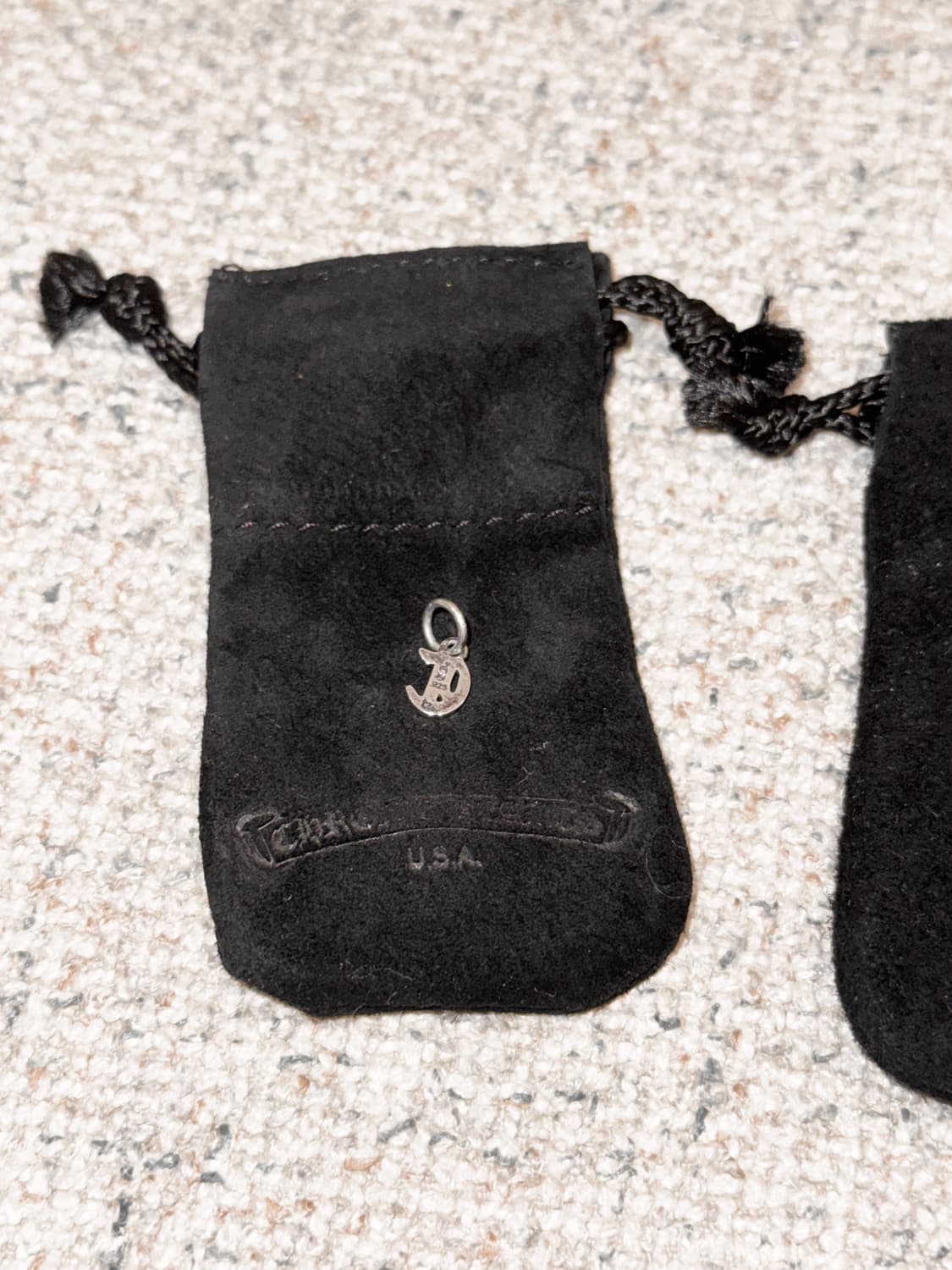 크롬하츠 미니 알파벳 참 팬던트 실버 상품이미지5