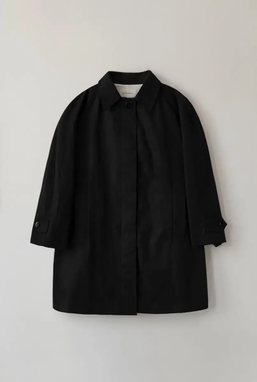 낫띵리튼 Volume waxed cotton trench (Black) 상품이미지1