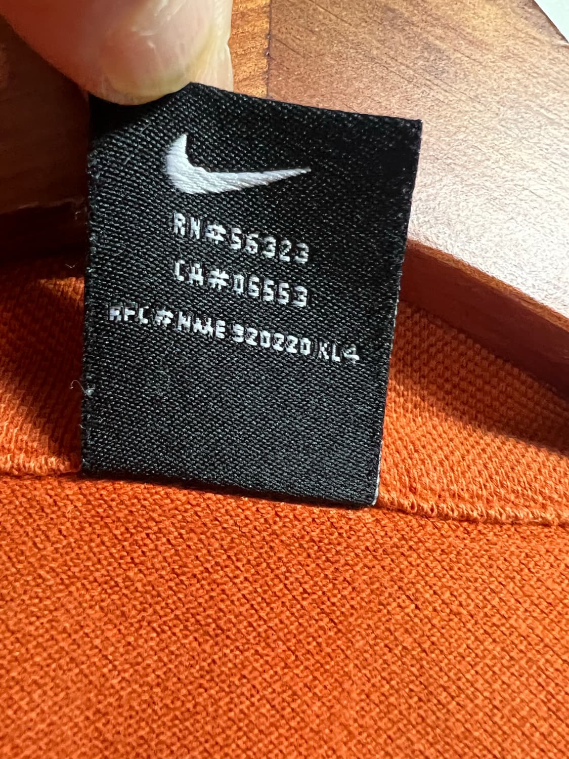 00s 나이키 오렌지 반팔 카라티 상품이미지5