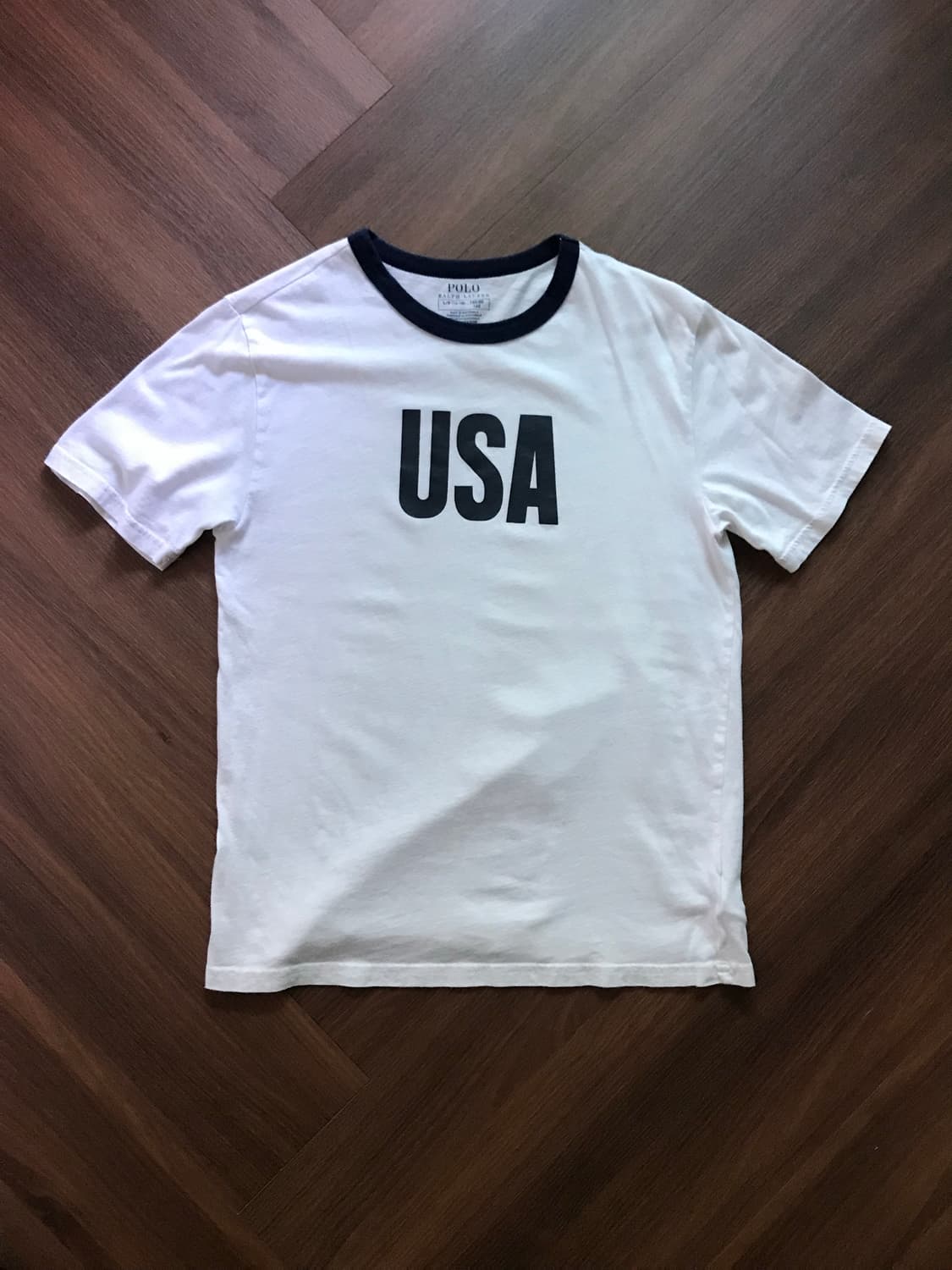 폴로 랄프로렌 USA 화이트 반팔티 상품이미지4