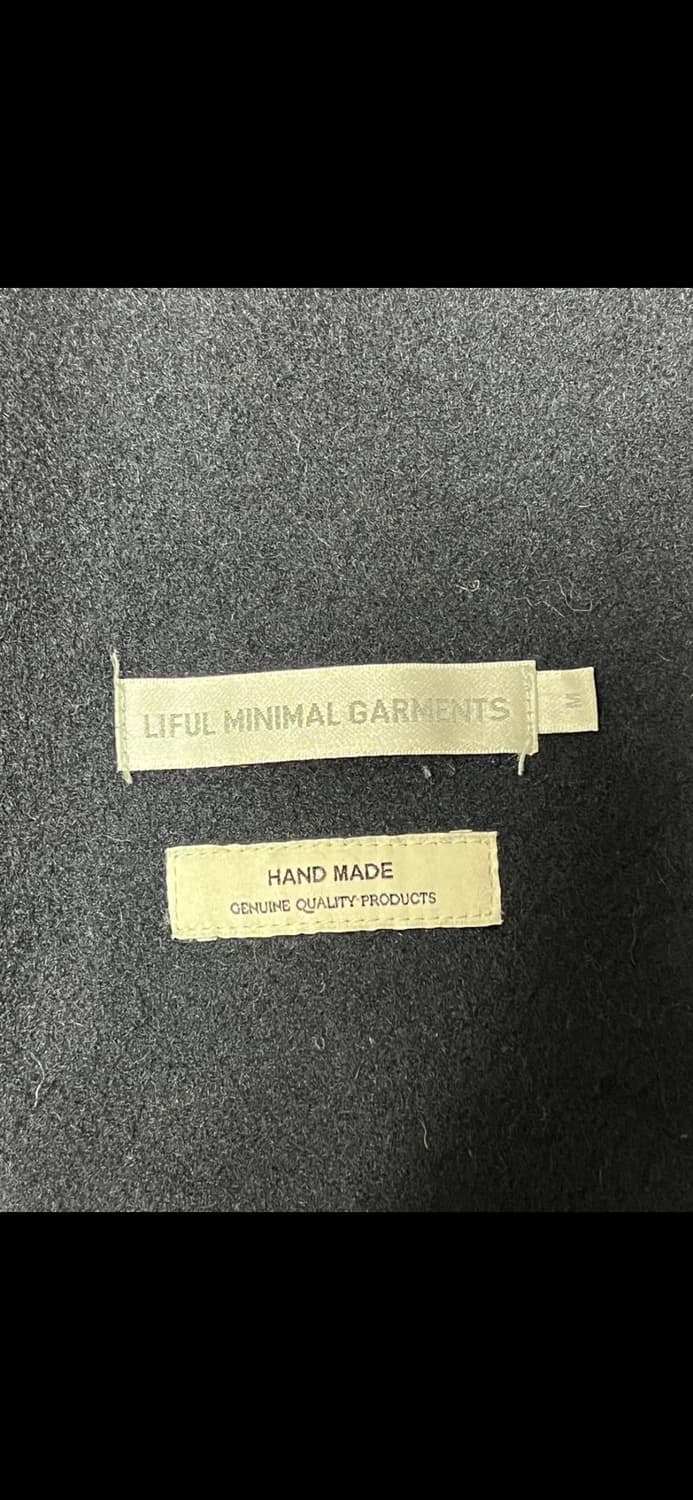 LIFUL 미니멀 가먼츠 울 100 핸드메이드 블루종 M 네이비 상품이미지3