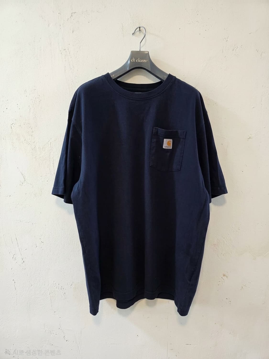 칼하트 포켓 반팔티 루즈핏 네이비 XL 상품이미지1