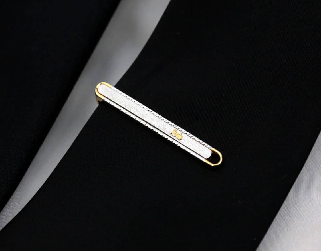 셀린느 A+등급 5cm 남자 명품 넥타이핀 커프스 세트 상품이미지8