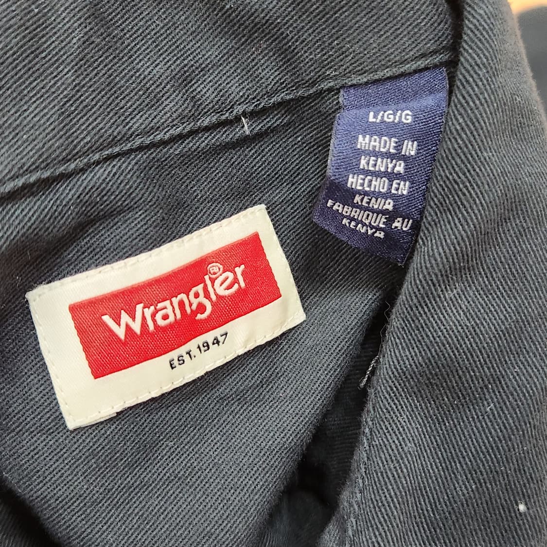 Wrangler 네이비 워크웨어 셔츠 (L) 상품이미지3