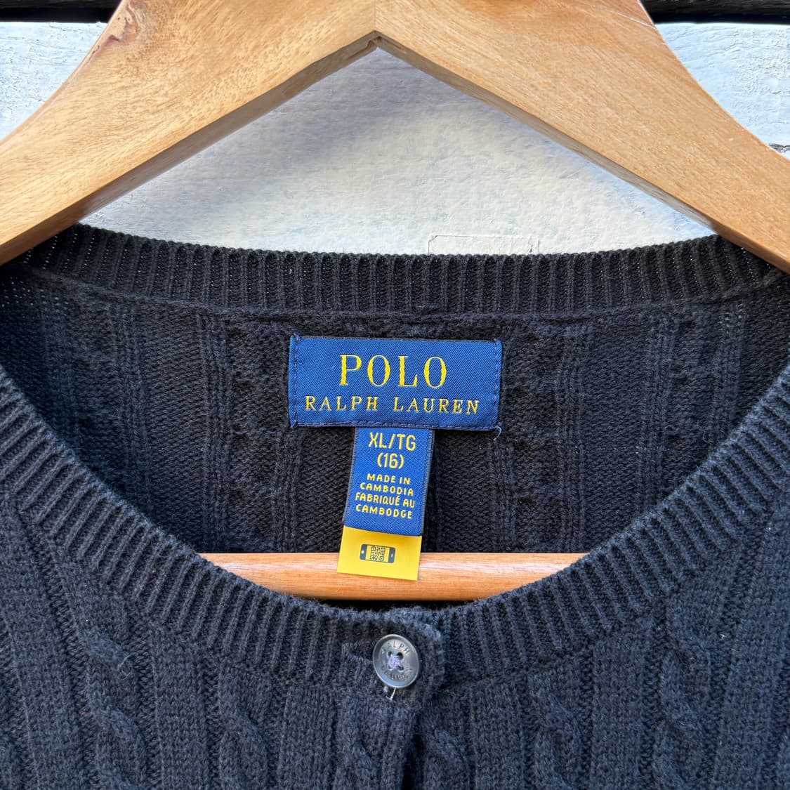 Polo 폴로 케이블 꽈배기 니트 가디건 상품이미지3