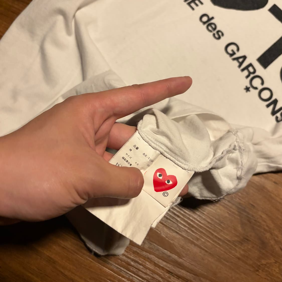 COMME DES GARCONS CROP PLAY TSHIRT 상품이미지4