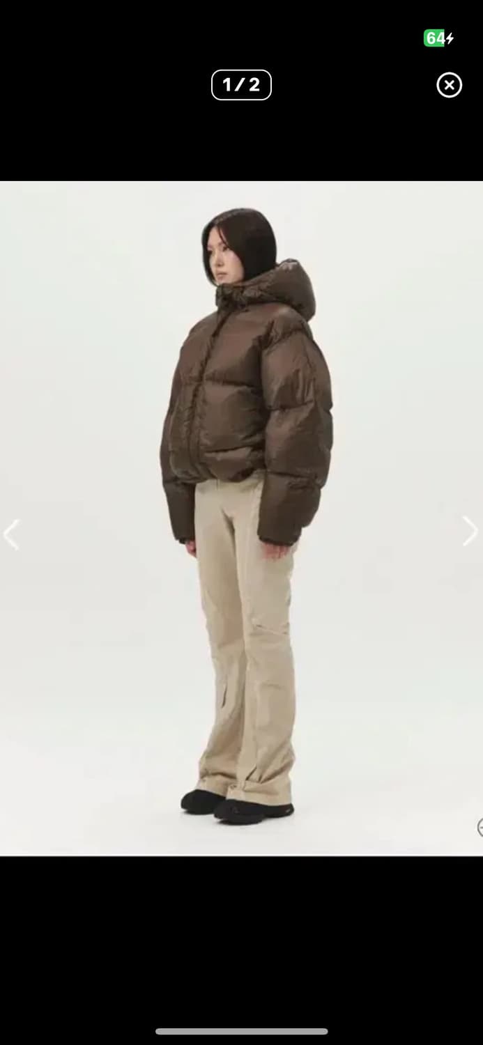누마레 브라운 숏패딩s 우먼 브라운 상품이미지1