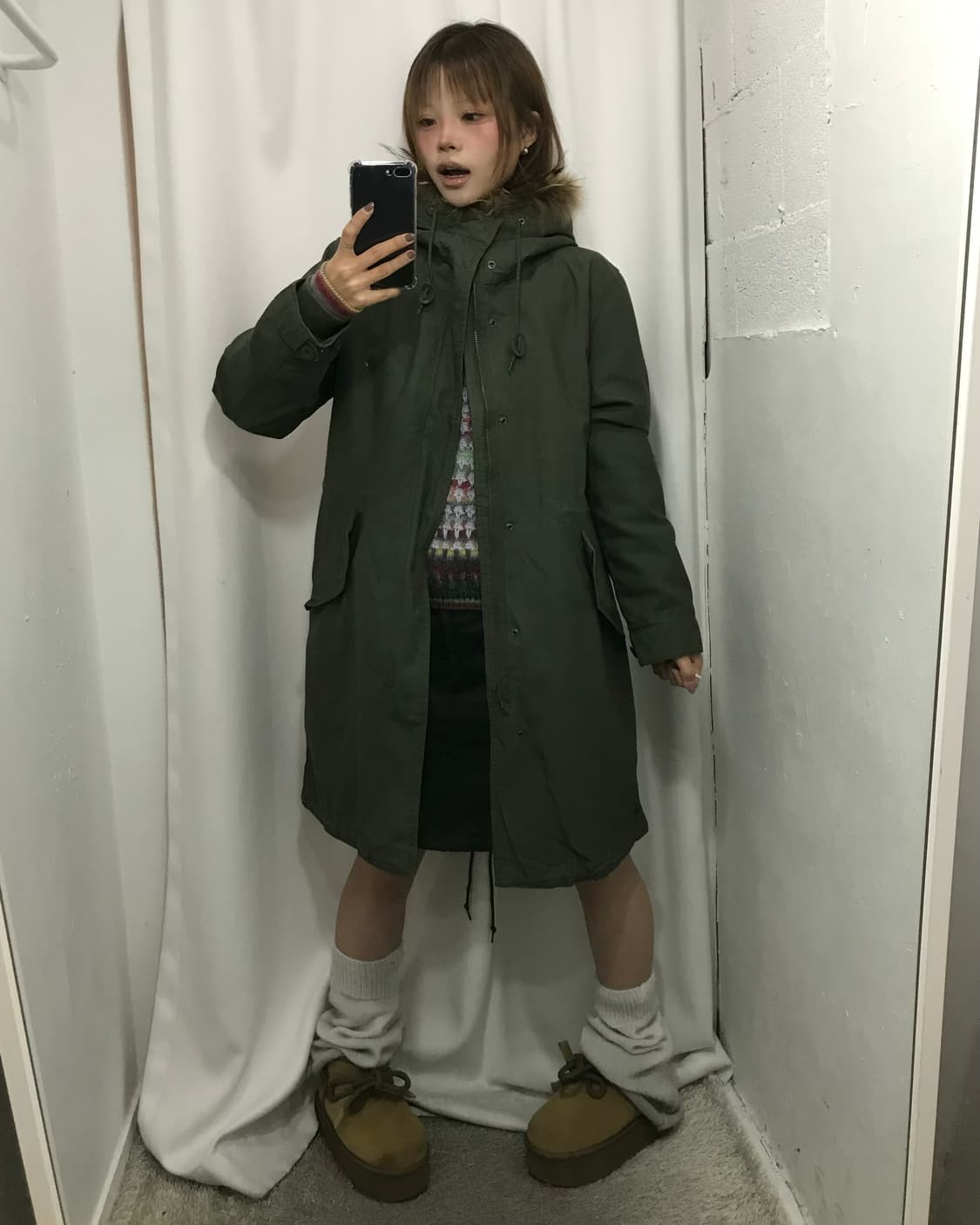 🎄윈터 카키 모리 코디 세트 🎄 상품이미지2