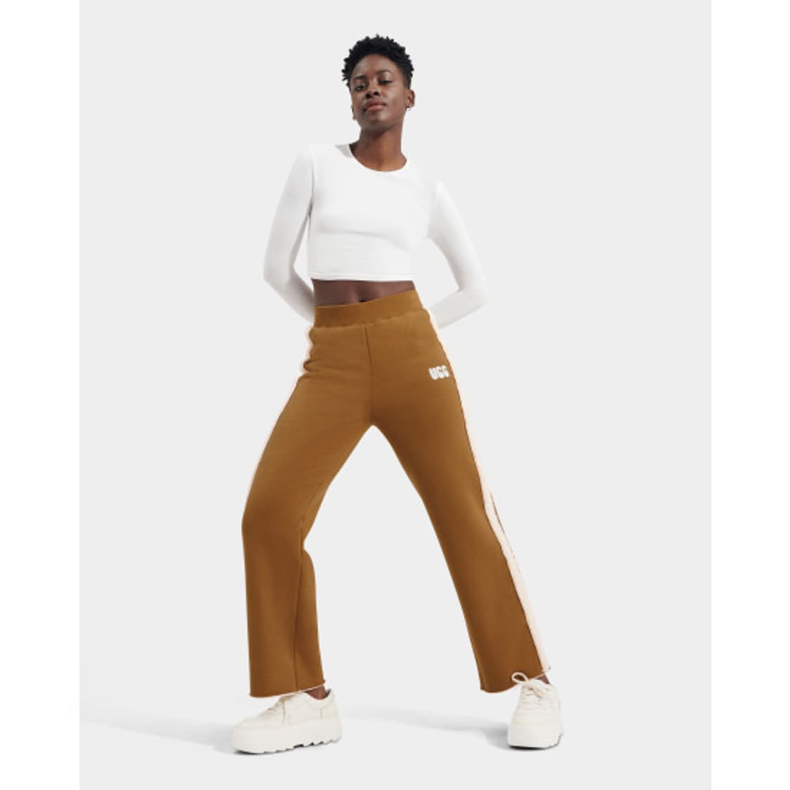 UGG 어그 플리스 양털 팬츠 방한 패딩 스키 겨울 브라운 체스넛 XS 상품이미지1