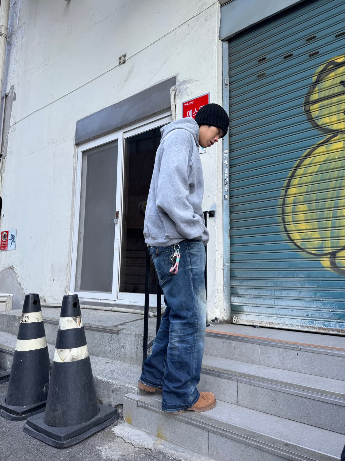 Russell athletic 그레이 후드 상품이미지5