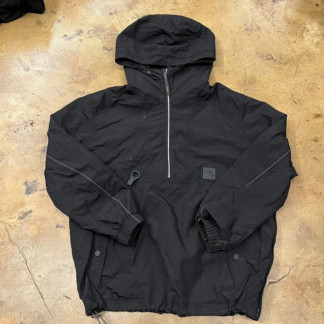 [정품/L] 아이더 블랙 아노락 후드 바람막이 b17 상품이미지2