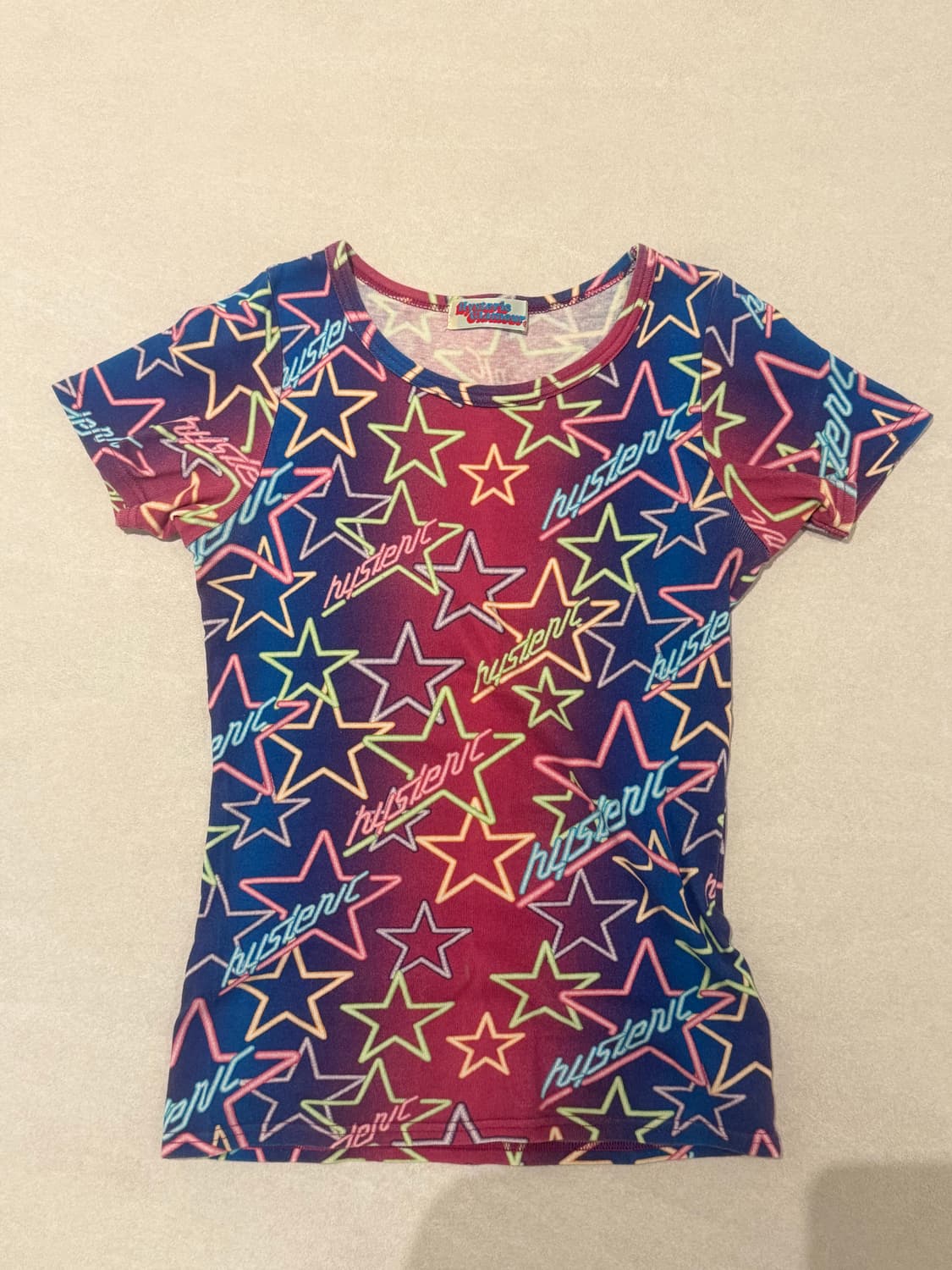 히스테릭글래머 네온 스타 반팔티 상품이미지1