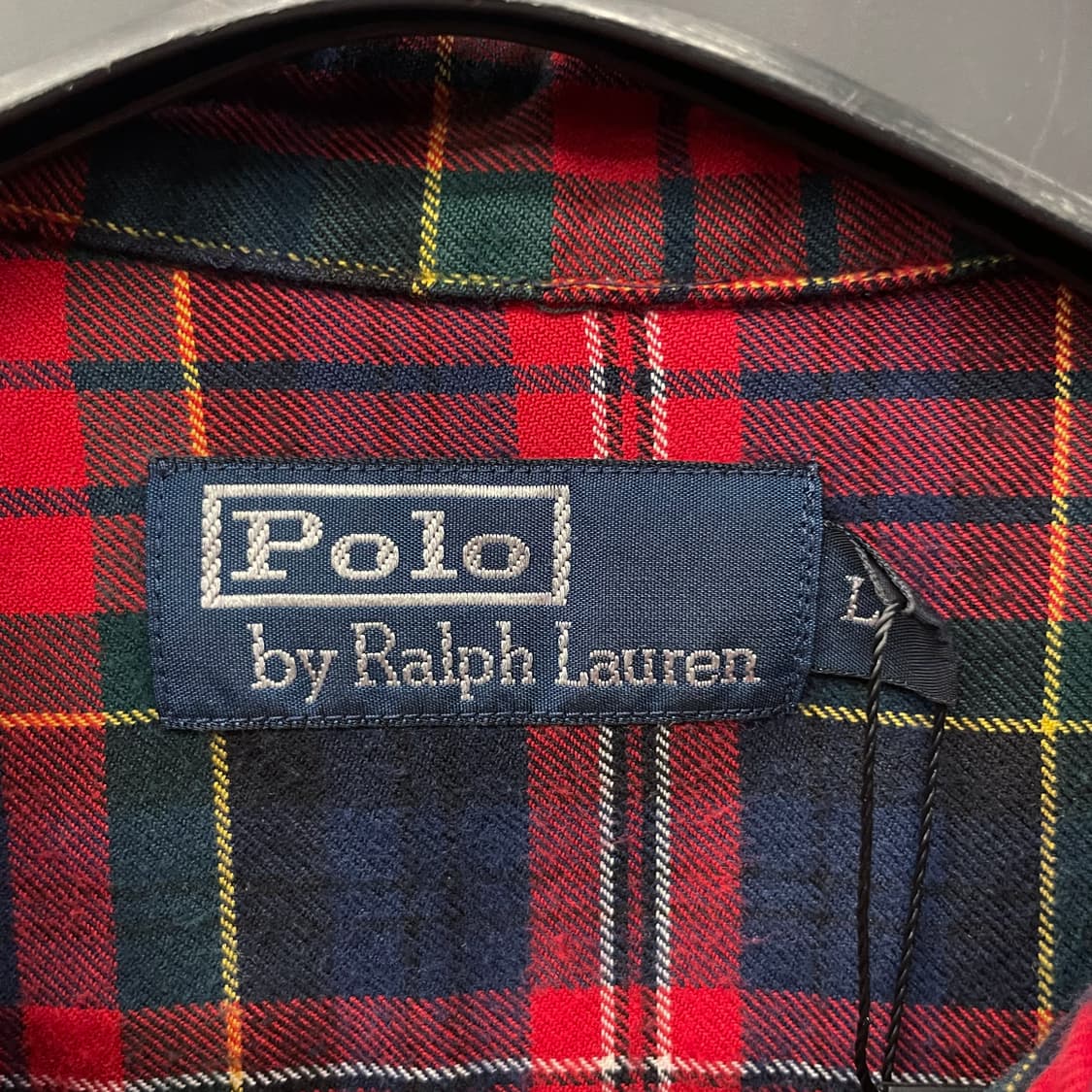 90s 폴로 랄프로렌 체크 엘보 패치 플란넬 셔츠 상품이미지7