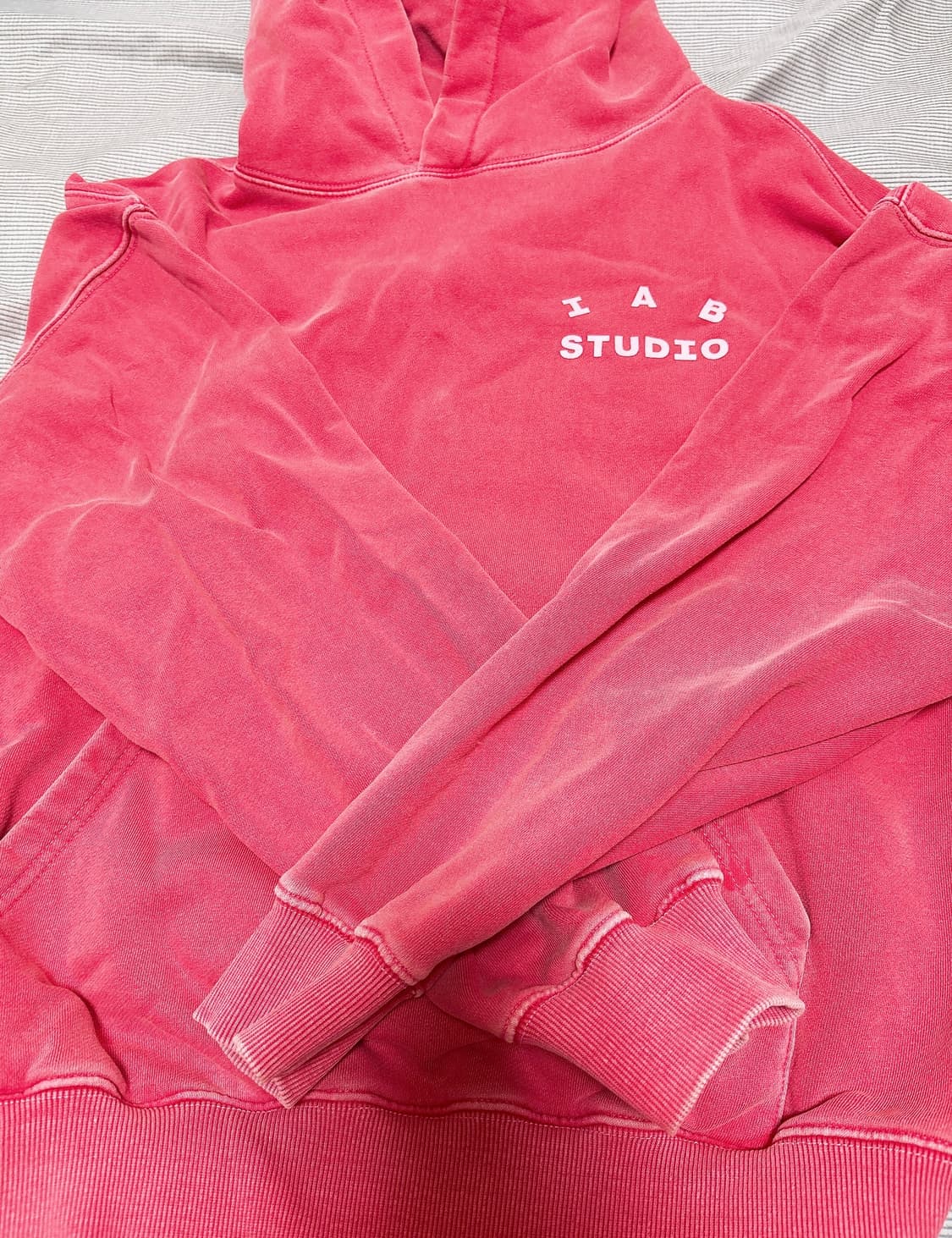 아이앱 스튜디오 피그먼트 코랄 후드 L사이즈 상품이미지1