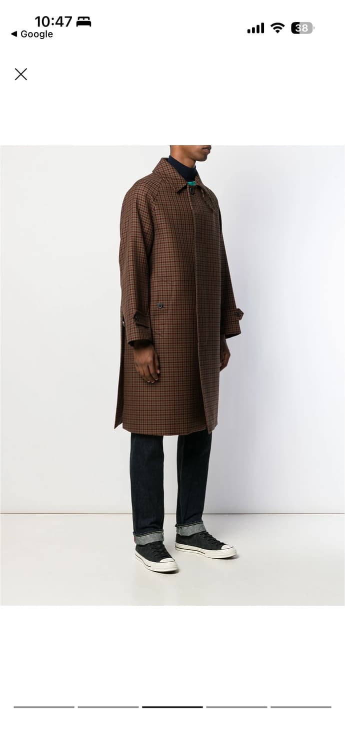 [40] 맥킨토시 하운드투스 체크 울 코트  상품이미지9