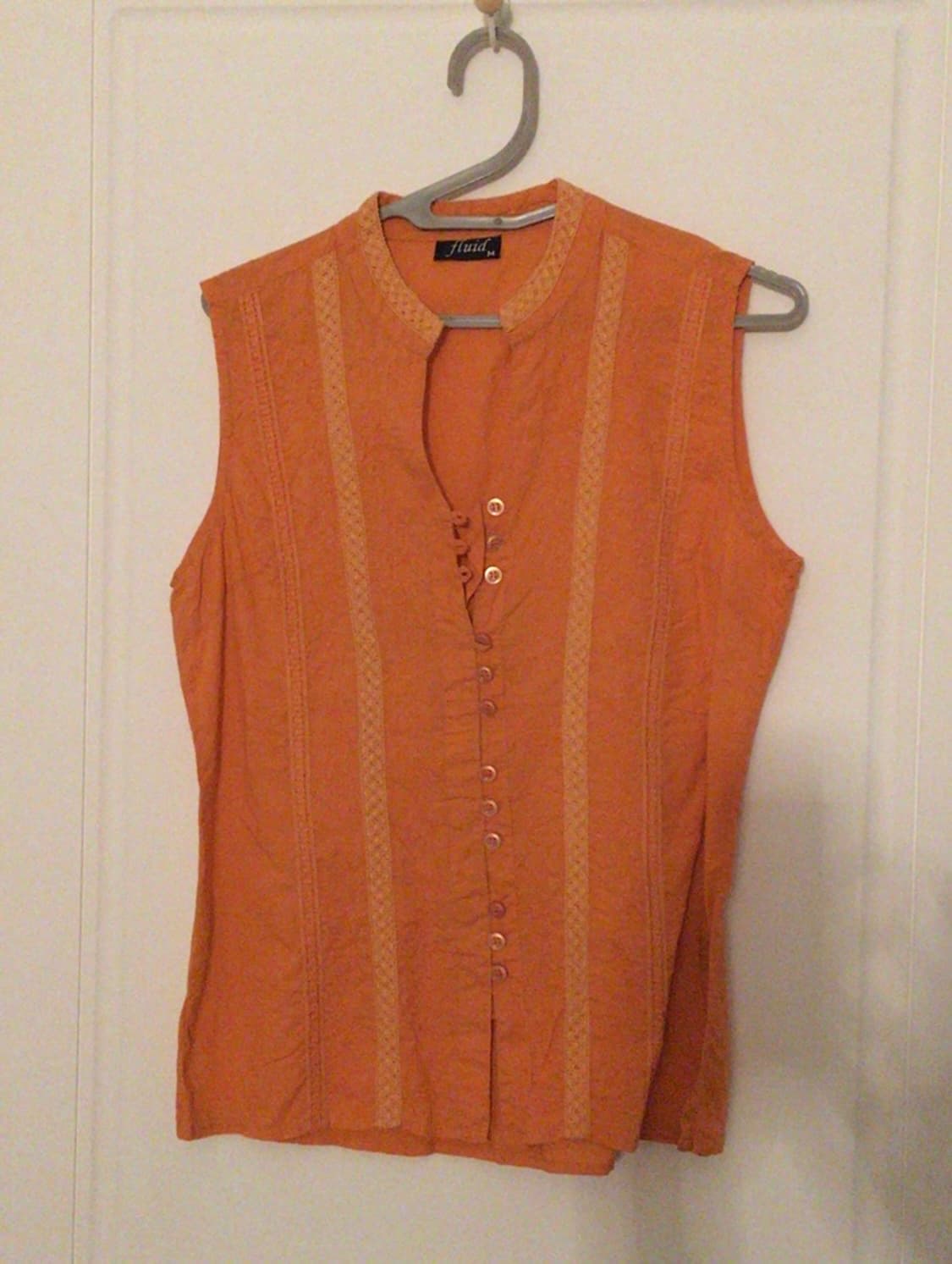 오렌지 테라코타 나시 블라우스 상품이미지1