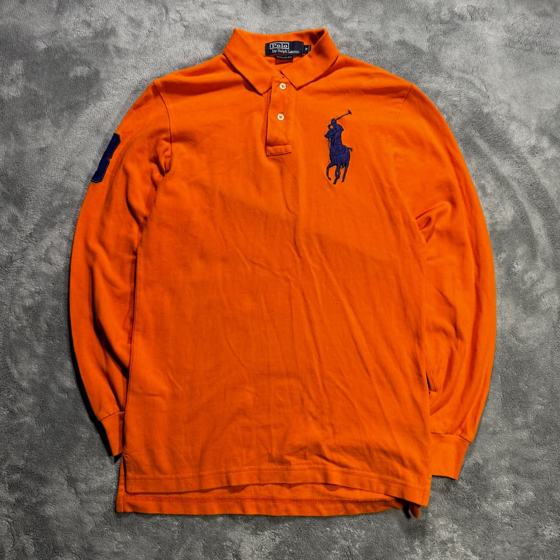 폴로 랄프로렌 빅포니 긴팔 카라티 오렌지 상품이미지1