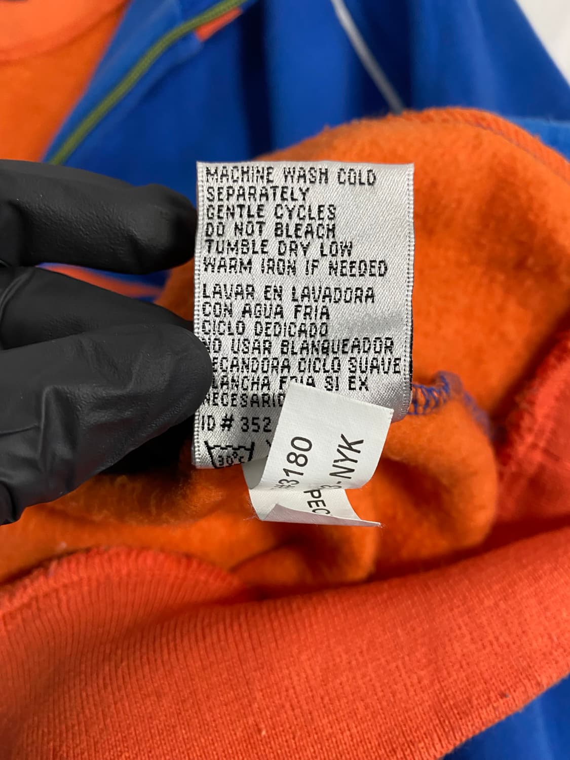 NBA 하드우드 클래식 뉴욕 닉스 면 집업 자켓 XXL 상품이미지5