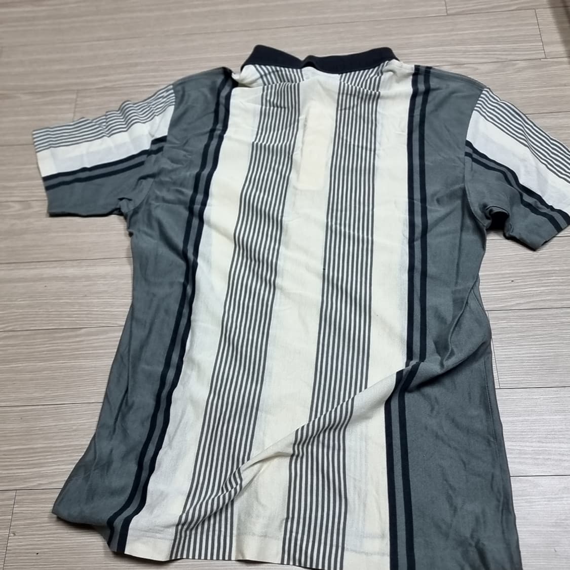 80s YSL 입생로랑 스트라이프 반팔 카라티(100) 상품이미지4