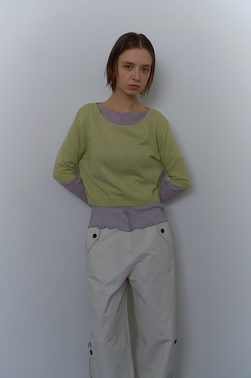 언레스 unless 니트 반팔 상품이미지1