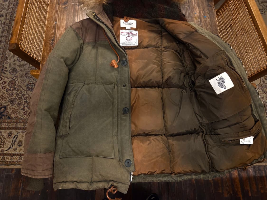 이스트로그 해리스트위드 구스다운자켓  상품이미지10