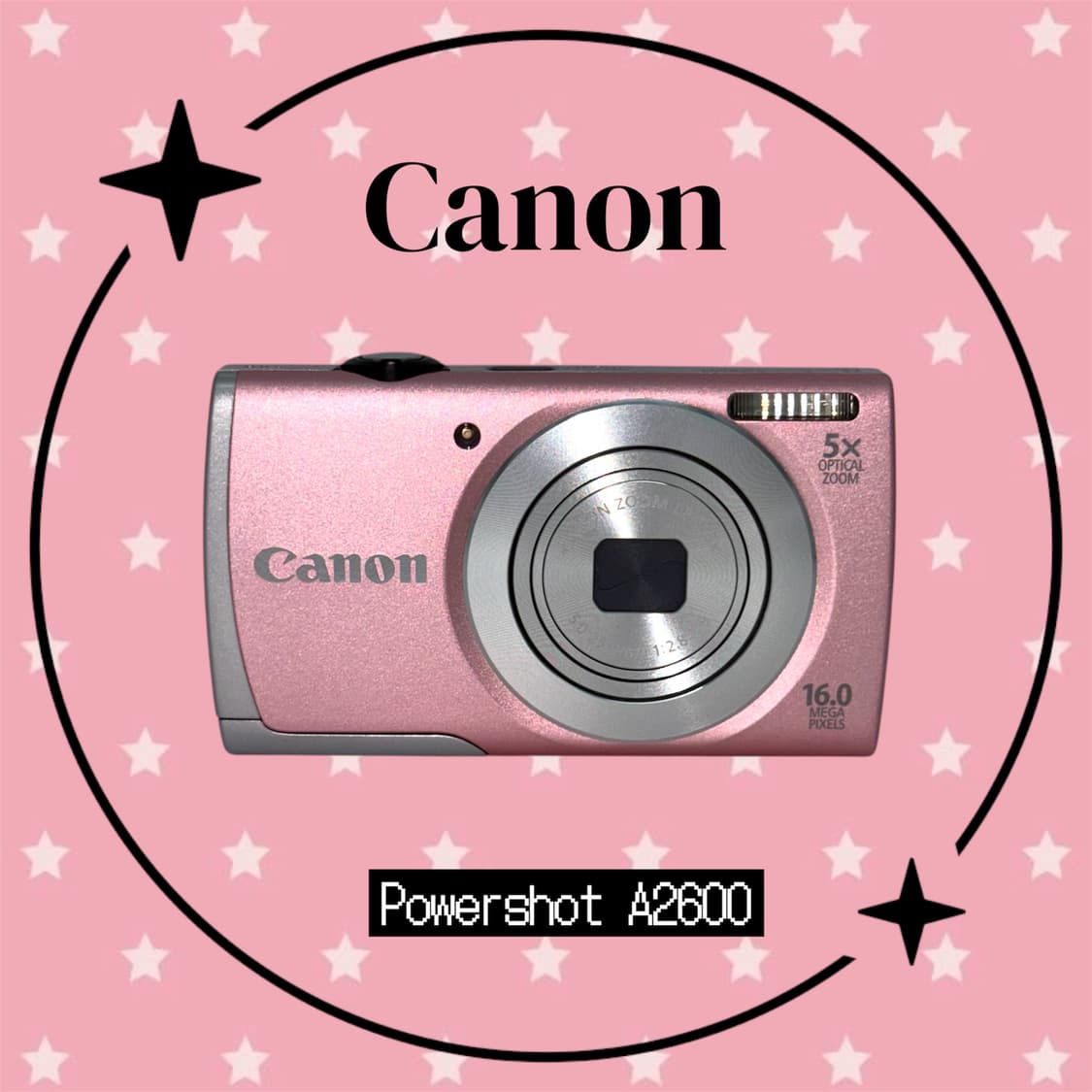 (딸기우유색) 캐논 파워샷 a2600 빈티지 디카 디지털카메라 상품이미지1