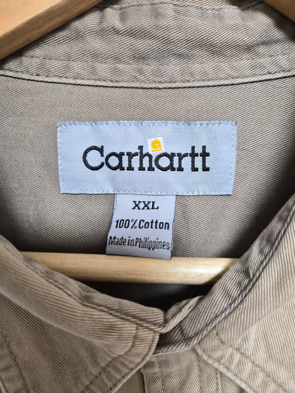 칼하트Carhartt 베이지 코튼 셔츠 XXL - S241 상품이미지4