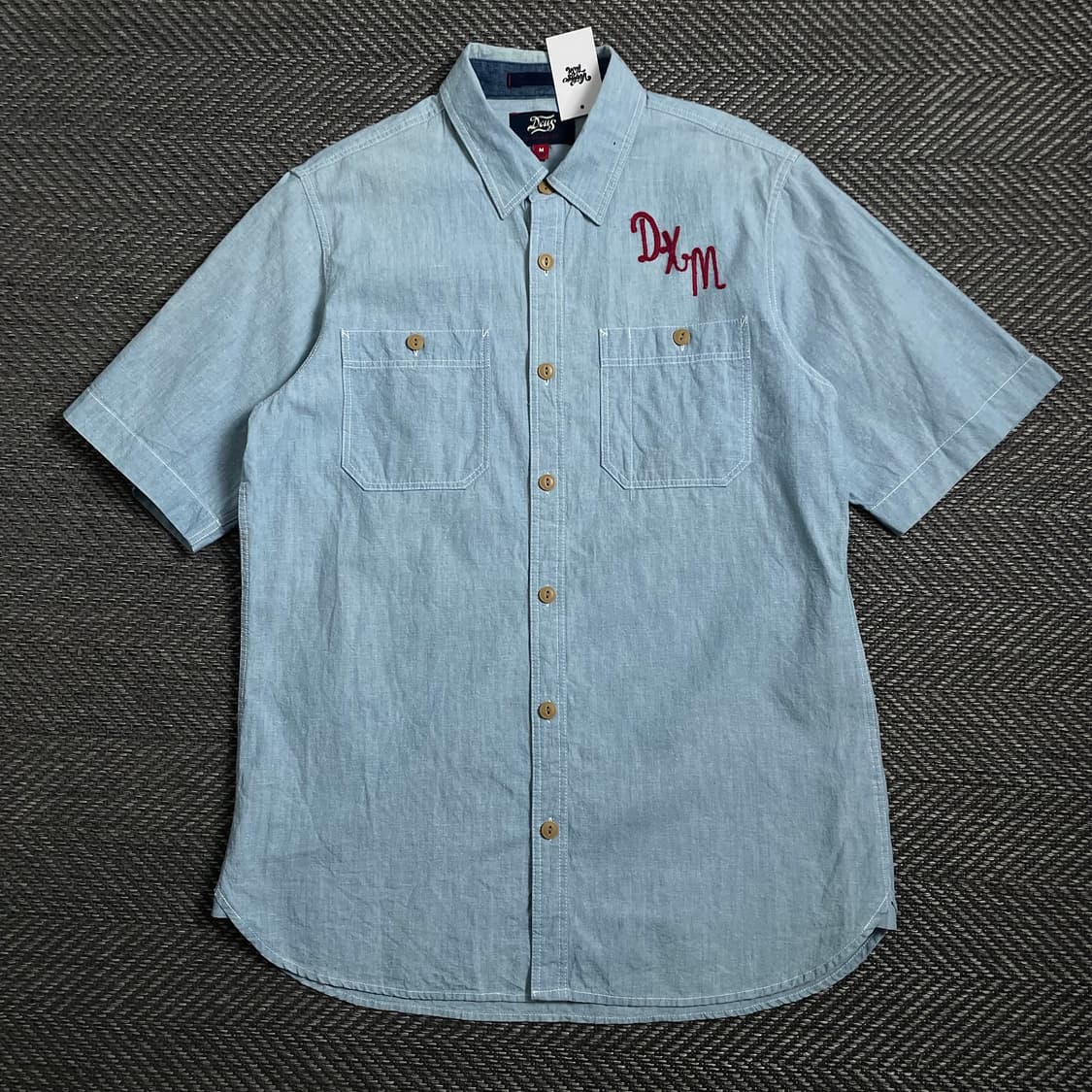 데우스 엑스 마키나 빅로고 샴브레이 데님 셔츠o 4042 상품이미지1