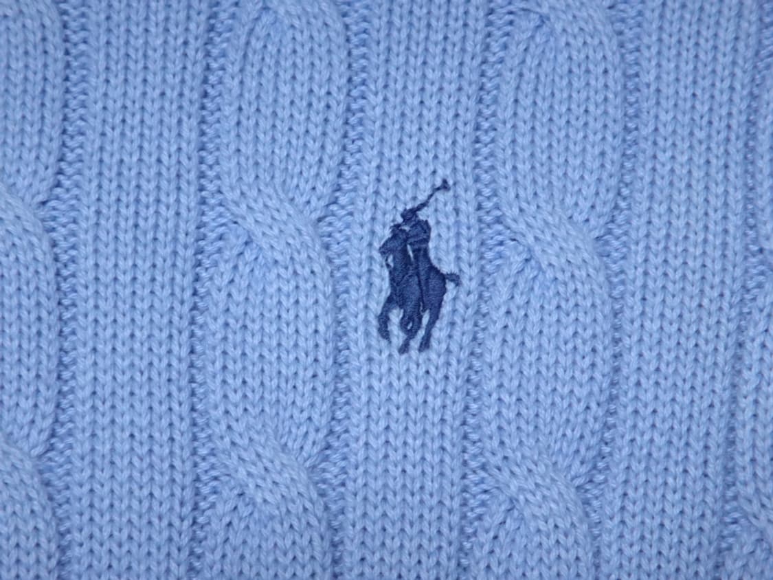 (S) 폴로랄프로렌 여성 라운드 꽈배기 면 니트 상품이미지4